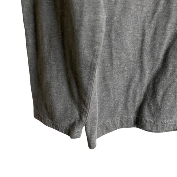 Nordstrom Men's Shop Gray V-Neck Long Sleeve T-Shirt - Picture 4 of 6